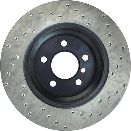 Centric StopTech Sport Cross Drilled Brake Rotor; Rear Right, StopTech 128.34061R